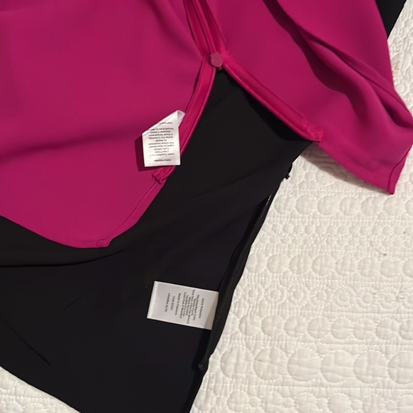 Two TALBOTS TOPS : 2(two) ladies M :black & fuchsia pink - Picture 11 of 11